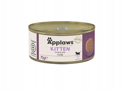 Applaws Kitten sardynki w galaretce 70g