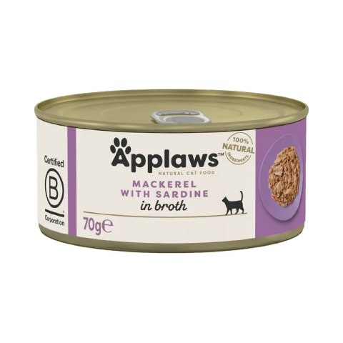Applaws makrela z sardynką w bulionie 70g
