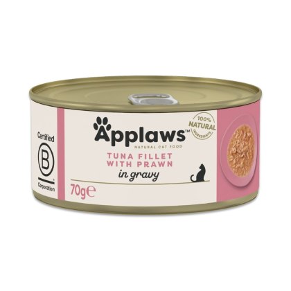 Applaws tuńczyk z krewetkami w sosie 70g