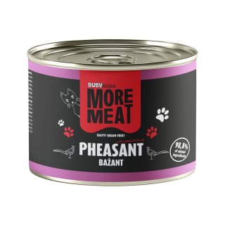 BUBAlicious More Meat - karma dla kota mono pure BAŻANT 185g