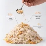 Dr Malou topper kurczak z żółtkiem i krylem 100g