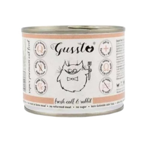 Gussto Fresh Calf&Rabbit karma mokra cielęcina z królikiem 200g