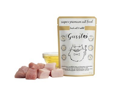 Gussto Fresh Calf&Rabbit karma mokra cielęcina z królikiem 85g