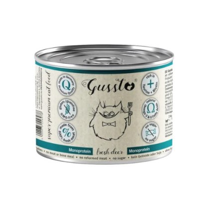 Gussto Fresh Deer karma mokra jeleń 200g