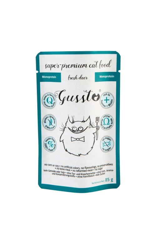 Gussto Fresh Deer karma mokra monoproteinowa jeleń 85g