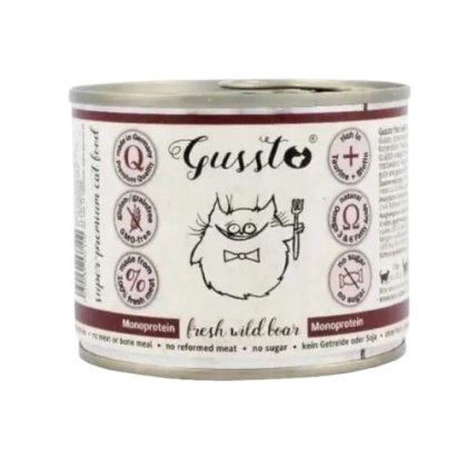 Gussto Fresh Wild Boar karma mokra dzik 200g