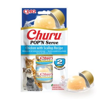 Inaba Churu Pop'n Serve - kurczak z przegrzebkami 2x35g