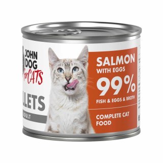 John Dog for cats fillets łosoś z jajkami 140g