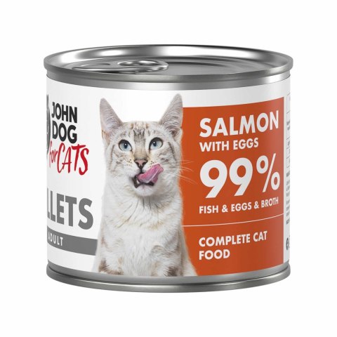 John Dog for cats fillets łosoś z jajkami 140g