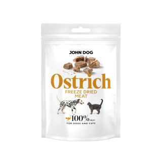 John Dog freeze - liofilizowany przysmak 100% struś 30g