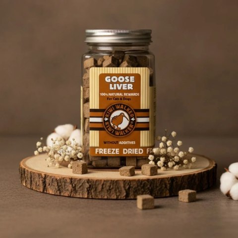 Kiwi Walker przysmaki liofilizowane wątróbki gęsie 120g