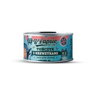 Łapsie for cat - filet z tuńczyka z krewetkami w bulionie 80g