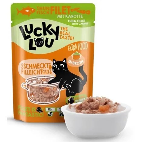 Lucky Lou Extrafood tuńczyk z marchewką w bulionie 70g (saszetka)