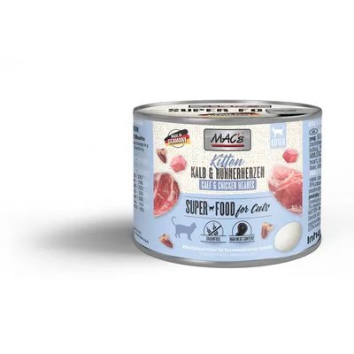 Mac's Kitten cielęcina i serca drobiowe 200g