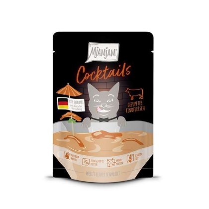 MjAMjAM COCTAILS - zupka dla kota wołowina 40g