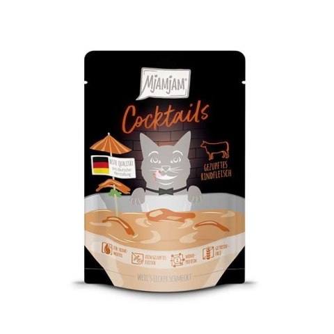 MjAMjAM COCTAILS - zupka dla kota wołowina 40g