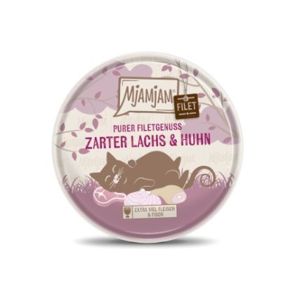 MjaMjaM filet - karma uzupełniająca kurczak z łososiem 80g