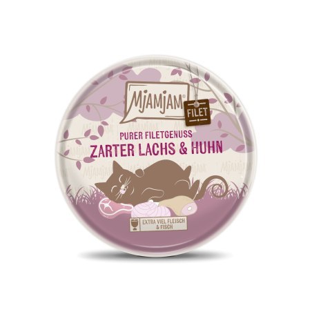 MjaMjaM filet - karma uzupełniająca kurczak z łososiem 80g