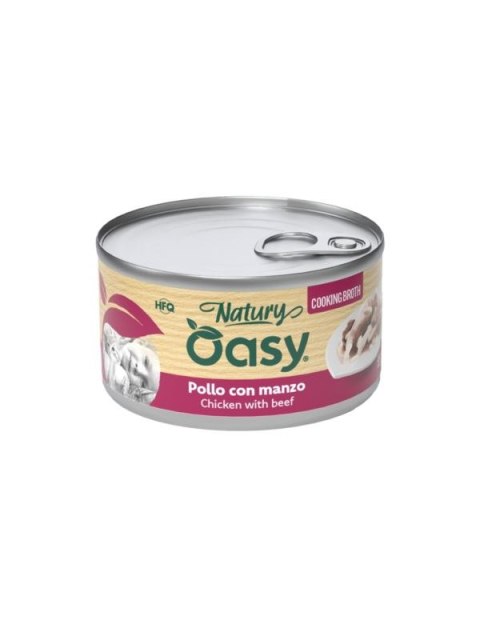 Oasy NATURY cooking broth kurczak i wołowina w bulionie 85g