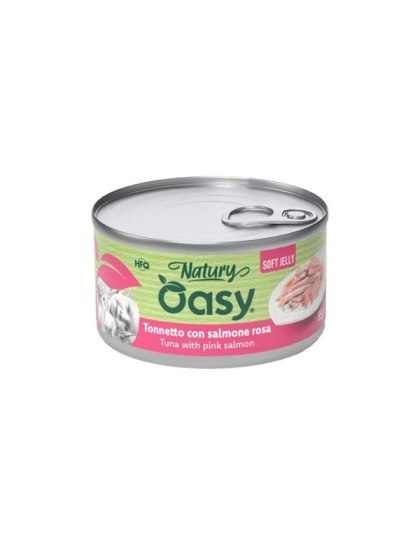 Oasy NATURY jelly tuńczyk z łososiem w galaretce 85g