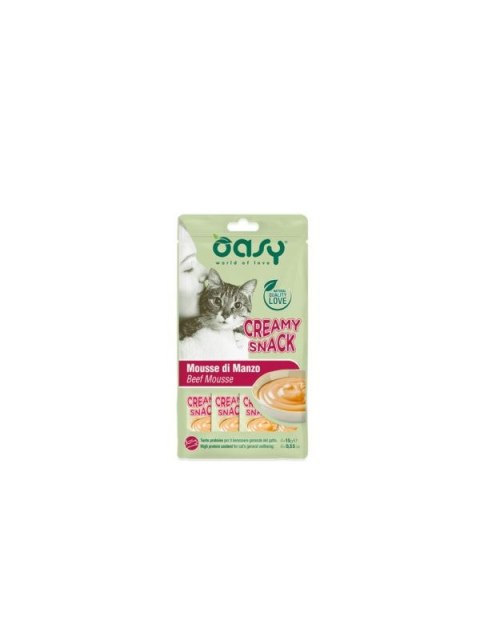 Oasy creamy snack - kremowy przysmak wołowina 4x15g