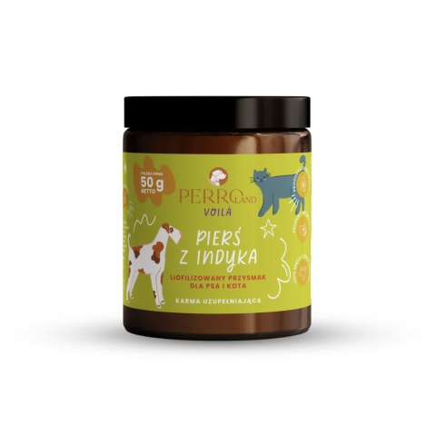 PERROland Voila - przysmak liofilizowany pierś z indyka 100% 50g