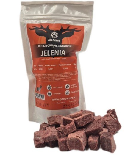Pan Zwierz smakołyki liofilizowane - jeleń 70g
