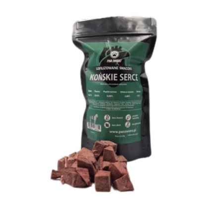 Pan Zwierz smakołyki liofilizowane - końskie serca 70g