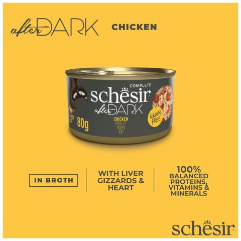 Schesir After Dark kurczak w bulionie, 80 g