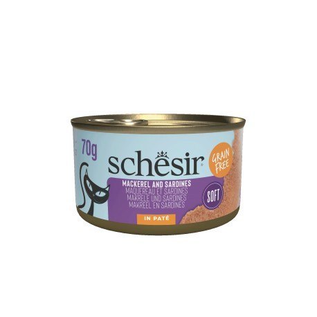 Schesir cat can grill - pasta z sardynek i makreli karma mokra 70g