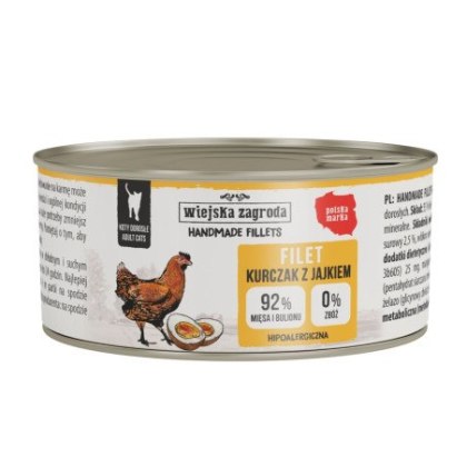 Wiejska Zagroda Handmade fillets - kurczak z jajkiem 70g