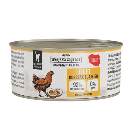 Wiejska Zagroda Handmade fillets - kurczak z jajkiem 70g