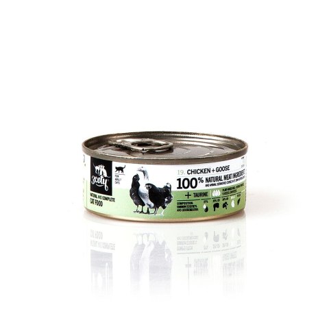 3Coty 19. karma szarpany kurczak z gęsimi sercami 80g