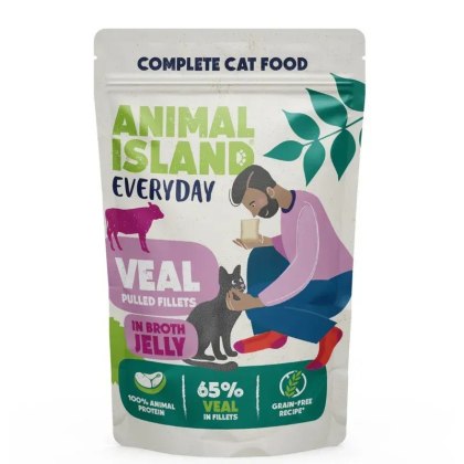 Animal Island Everyday szarpane fileciki w galarecie cielęcina 85g