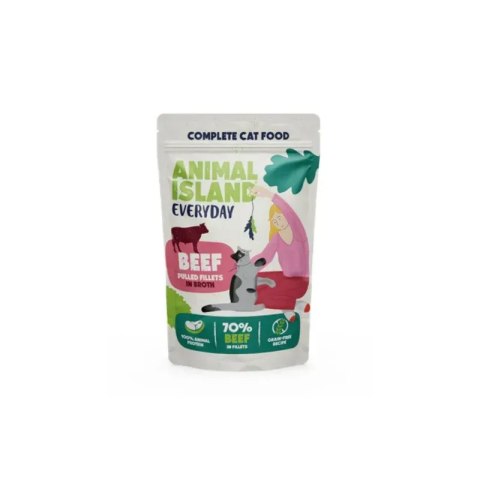Animal Island Everyday szarpane fileciki w rosole wołowina 85g