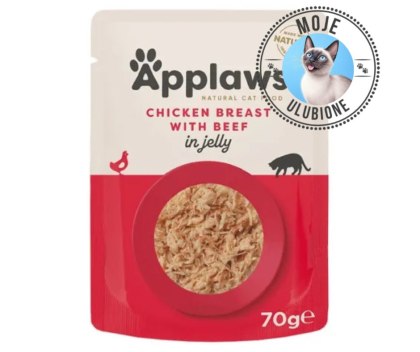 Applaws kurczak z wołowiną w galaretce 70g