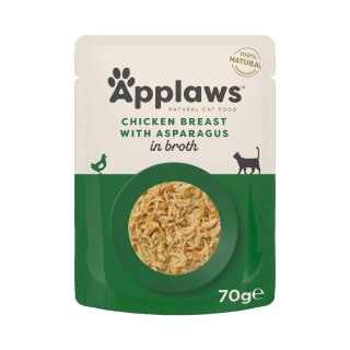 Applaws kurczak ze szparagami w bulionie 70g