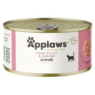 Applaws tuńczyk i krewetki w bulionie 70g (puszka)