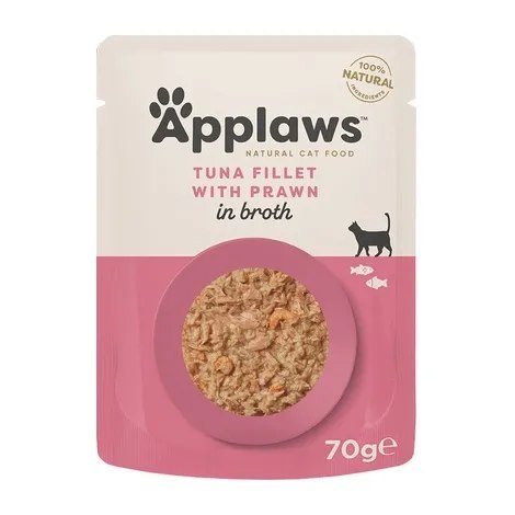 Applaws tuńczyk i krewetki w bulionie 70g (saszetka)