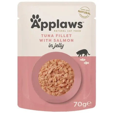 Applaws tuńczyk z łososiem w galaretce 70g (saszetka)