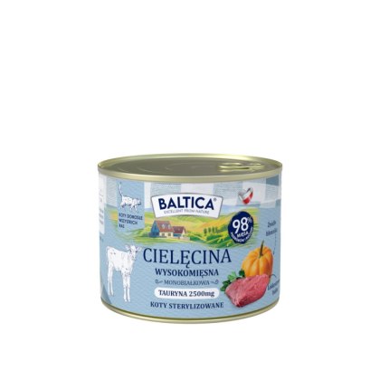 Baltica smaki regionów - karma mokra monoproteinowa cielęcina 185g