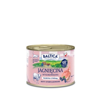 Baltica smaki regionów - karma mokra monoproteinowa jagnięcina 185g