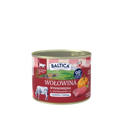 Baltica smaki regionów - karma mokra monoproteinowa wołowina 185g