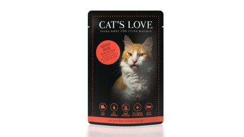 Cat's Love wołowina naturalnej galaretce (85g)