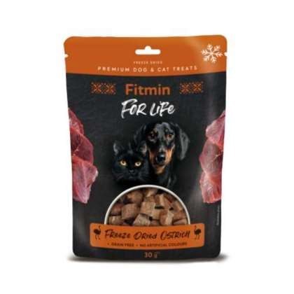 Fitmin for life przysmak liofilizowany struś 30g