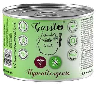 Gussto Hypoallergenic karma mokra weterynaryjna konina 200g
