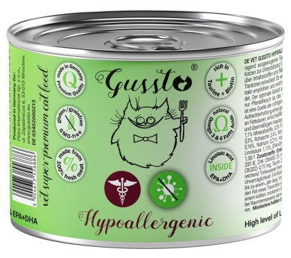 Gussto Hypoallergenic karma mokra weterynaryjna konina 200g