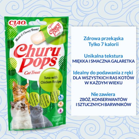 Inaba Churu Pops przysmak o smaku tuńczyka i kurczaka