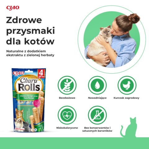 Inaba Churu Rolls przekąska o smaku kurczaka i tuńczyka