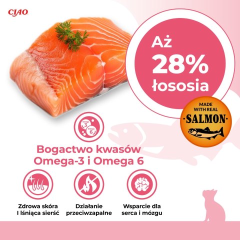 Inaba Churu kremowy przysmak dla kota o smaku łososia i kurczaka